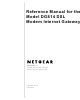 Netgear DG814 Reference Manual