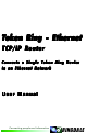 Ringdale Token Ring - Ethernet TCP/IP Router User Manual