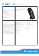 Sennheiser e 602-II Technical Data