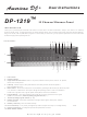 American DJ DP-1219 User Instructions