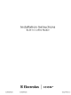 Electrolux ICON E24CM75GSS Installation Instructions Manual