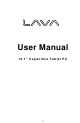 Lava Computer 10.1” Capacitive Tablet PC User Manual
