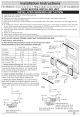 Frigidaire LRA257ST216 Installation Instructions Manual