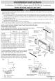 Frigidaire CRA186MT210 Installation Instructions Manual