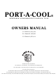 Port A Cool PAC2K482S Owner's Manual