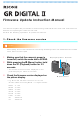 Ricoh GR DIGITAL II Firmware Update Manual