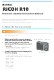 Ricoh R10 Firmware Update Instructions