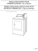 Whirlpool CGM2751TQ1 Installation Instructions Manual