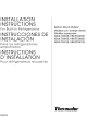 Thermador KBULT3655E Installation Instructions Manual