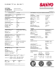Sanyo 12KHS32 Submittal Sheet