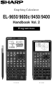 Sharp EL-9650 User Manual