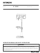 HITACHI B16RM Instruction Manual And Safety Instructions