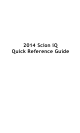 Scion iQ 2015 Quick Reference Manual