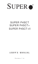 Supero SUPER P4SCT User Manual