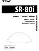Teac SR-80i Owner's Manual