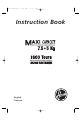 Hoover Washer Dryer Instruction Book