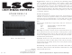 LSC STAGE DESK-16 User Instructions