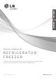 LG REFRIGERATOR FREEZER Owner's Manual