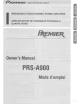 Pioneer Premier PRS-A900 Owner's Manual