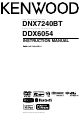 Kenwood DDX6054 Instruction Manual