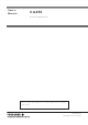 YOKOGAWA CA450 User Manual