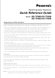 PANASONIC KX-T7625CE Quick Reference Manual