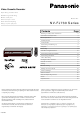 PANASONIC NV-FJ730 Series Operating Instructions Manual