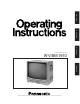 PANASONIC WV-BM1910 Operating	 Instruction