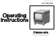 PANASONIC WV-BM500 Operating	 Instruction