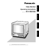 PANASONIC WV-BM990 Operating	 Instruction