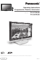 PANASONIC TH-37PA30 Operating Instructions Manual