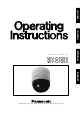 PANASONIC WV-CF250 Operating Instructions Manual