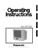 PANASONIC WV-CK1420 Operating Instructions Manual