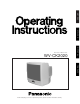 PANASONIC WV-CK2020 Operating	 Instruction