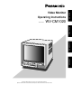 PANASONIC WV-CM1020 Operating Instructions Manual