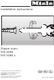 Miele DG 4064 Installation Instructions Manual
