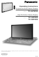 PANASONIC TH-42PHD6BX Operating Instructions Manual