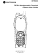 Motorola TETRA MTH800 Feature User Manual