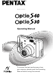PENTAX OPTIO S30 Operating Manual