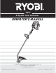 Ryobi 705r Operator's Manual