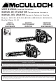 McCulloch MacCat Super 16 AV User Manual