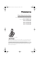 PANASONIC KX-TG8321E Operating Instructions Manual
