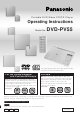 PANASONIC DVD-PV55 Operating Instructions Manual