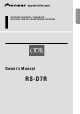 PIONEER RS-D7R Owner's Manual