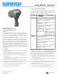 SHURE BETA 52 User Manual