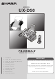 SHARP UX-D50 Operation Manual
