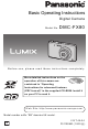 PANASONIC Lumix DMC-FX80 Basic Operating Instructions Manual