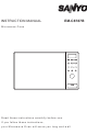 SANYO EM-C8787B Instruction Manual