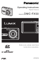 PANASONIC LUMIX DMC-FX50 Operating Instructions Manual
