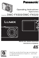 PANASONIC LUMIX DMC-FX520 Operating Instructions Manual